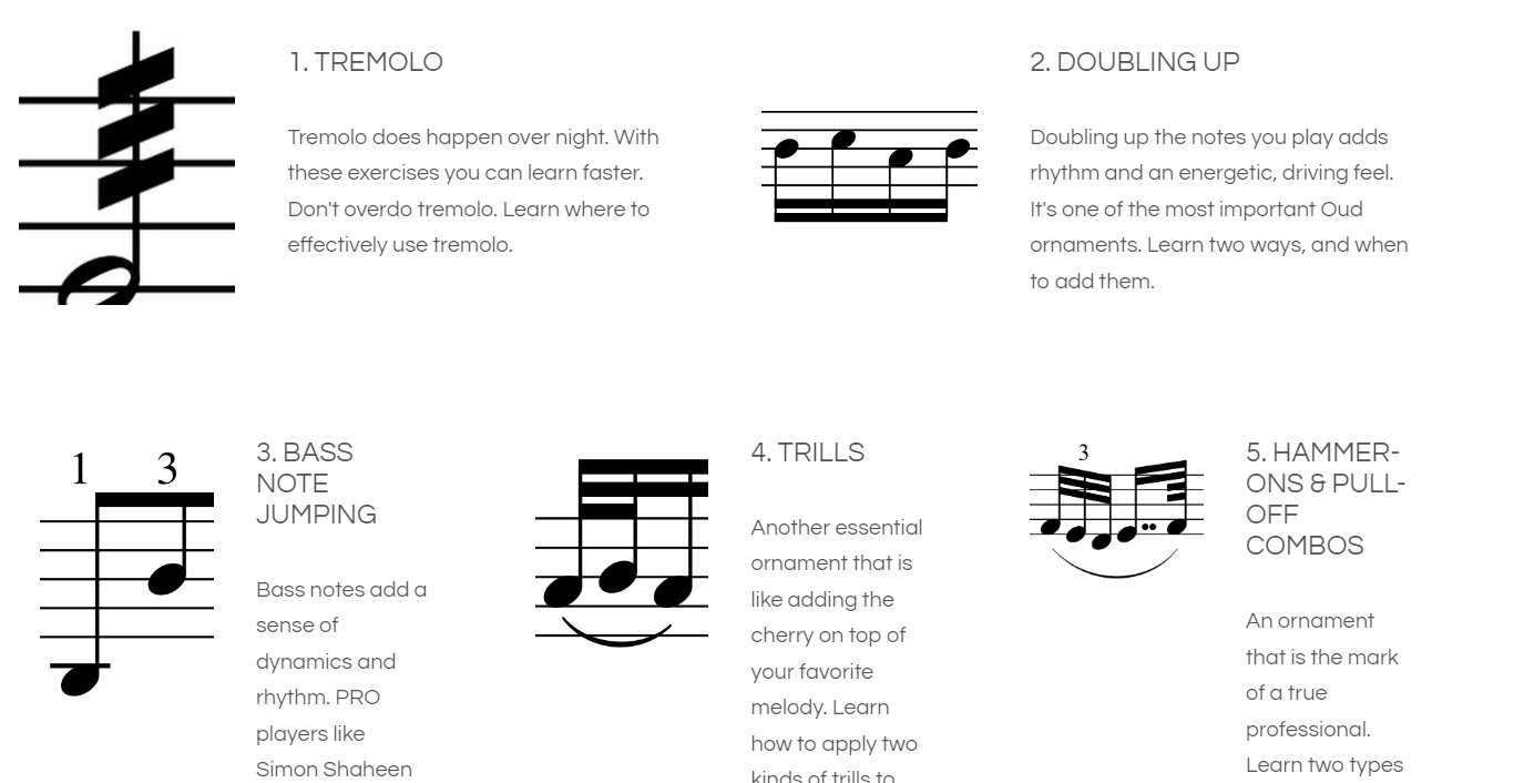 ornamentation in oud music